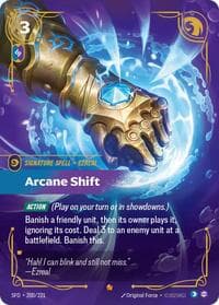 Arcane Shift - Riftbound: League of Legends Trading Card Game Spiritforged trading card