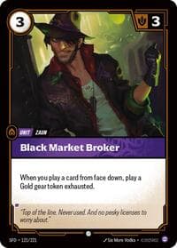 Black Market Broker - Riftbound: League of Legends Trading Card Game Spiritforged trading card