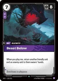 Beast Below - Riftbound: League of Legends Trading Card Game Spiritforged trading card