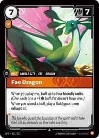 Fae Dragon - Riftbound: League of Legends Trading Card Game Spiritforged trading card