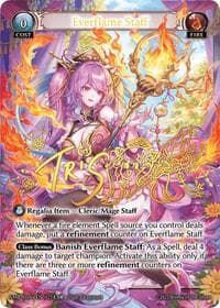 Everflame Staff - Grand Archive TCG Mortal Ambition Alter Edition trading card