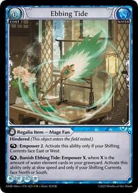 Ebbing Tide - Grand Archive TCG Mortal Ambition Alter Edition trading card