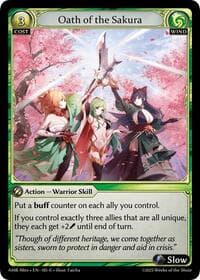 Oath of the Sakura - Grand Archive TCG Mortal Ambition Alter Edition trading card