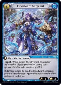 Floodward Sergeant - Grand Archive TCG Mortal Ambition Alter Edition trading card