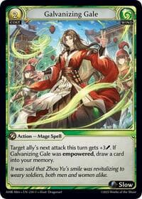 Galvanizing Gale - Grand Archive TCG Mortal Ambition Alter Edition trading card