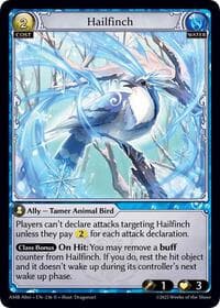 Hailfinch - Grand Archive TCG Mortal Ambition Alter Edition trading card