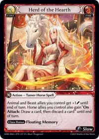 Herd of the Hearth - Grand Archive TCG Mortal Ambition Alter Edition trading card