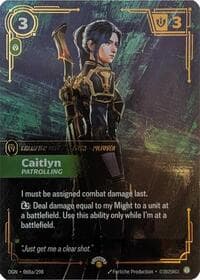 Caitlyn - Patrolling - Riftbound: League of Legends Trading Card Game Riftbound Promotional Cards trading card