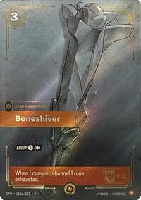 Boneshiver - Riftbound: League of Legends Trading Card Game Riftbound Organized Play Promotional Cards trading card