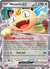 Meowth ex - Pokemon ME03: Perfect Order trading card
