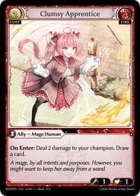 Clumsy Apprentice (125A) - Grand Archive TCG Radiant Origins: Pantheon trading card