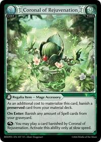 Coronal of Rejuvenation - Grand Archive TCG Radiant Origins: Pantheon trading card