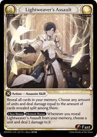 Lightweaver's Assault - Grand Archive TCG Radiant Origins: Pantheon trading card