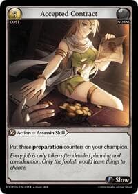 Accepted Contract - Grand Archive TCG Radiant Origins: Pantheon trading card