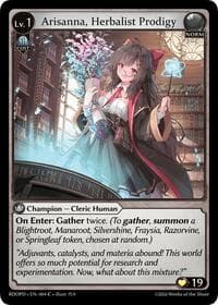 Arisanna, Herbalist Prodigy - Grand Archive TCG Radiant Origins: Pantheon trading card