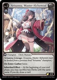 Arisanna, Master Alchemist - Grand Archive TCG Radiant Origins: Pantheon trading card