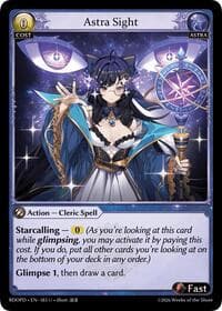Astra Sight - Grand Archive TCG Radiant Origins: Pantheon trading card
