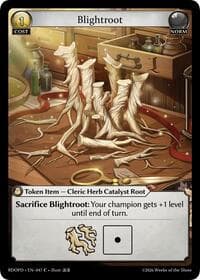 Blightroot - Grand Archive TCG Radiant Origins: Pantheon trading card