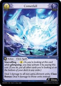 Cometfall - Grand Archive TCG Radiant Origins: Pantheon trading card