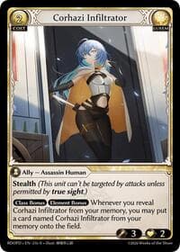 Corhazi Infiltrator - Grand Archive TCG Radiant Origins: Pantheon trading card