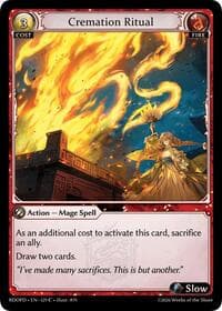 Cremation Ritual - Grand Archive TCG Radiant Origins: Pantheon trading card