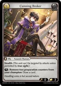 Cunning Broker - Grand Archive TCG Radiant Origins: Pantheon trading card