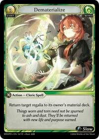 Dematerialize - Grand Archive TCG Radiant Origins: Pantheon trading card