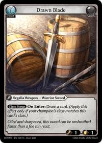 Drawn Blade - Grand Archive TCG Radiant Origins: Pantheon trading card