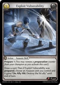 Exploit Vulnerability - Grand Archive TCG Radiant Origins: Pantheon trading card