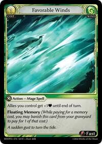 Favorable Winds - Grand Archive TCG Radiant Origins: Pantheon trading card