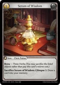 Serum of Wisdom - Grand Archive TCG Radiant Origins: Pantheon trading card