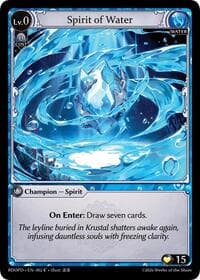Spirit of Water - Grand Archive TCG Radiant Origins: Pantheon trading card