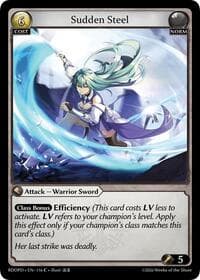 Sudden Steel - Grand Archive TCG Radiant Origins: Pantheon trading card