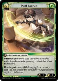 Swift Recruit - Grand Archive TCG Radiant Origins: Pantheon trading card