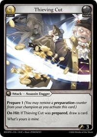 Thieving Cut - Grand Archive TCG Radiant Origins: Pantheon trading card