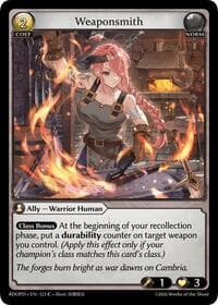 Weaponsmith - Grand Archive TCG Radiant Origins: Pantheon trading card