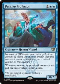 Pensive Professor - Magic: The Gathering Secrets of Strixhaven trading card