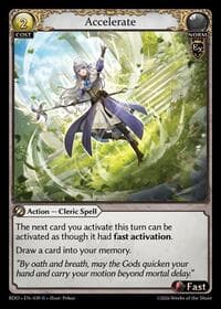 Accelerate - Grand Archive TCG Radiant Origins trading card