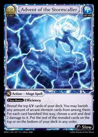 Advent of the Stormcaller - Grand Archive TCG Radiant Origins trading card