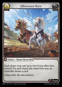 Allowance Race - Grand Archive TCG Radiant Origins trading card