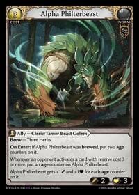 Alpha Philterbeast - Grand Archive TCG Radiant Origins trading card