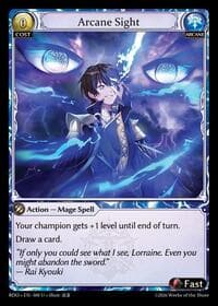 Arcane Sight - Grand Archive TCG Radiant Origins trading card