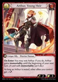 Arthur, Young Heir - Grand Archive TCG Radiant Origins trading card