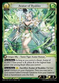 Avatar of Byakko - Grand Archive TCG Radiant Origins trading card