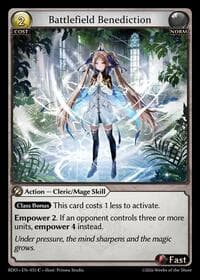 Battlefield Benediction - Grand Archive TCG Radiant Origins trading card