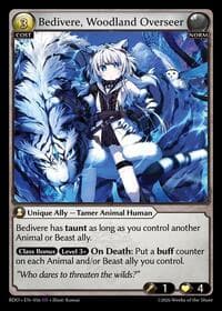 Bedivere, Woodland Overseer - Grand Archive TCG Radiant Origins trading card