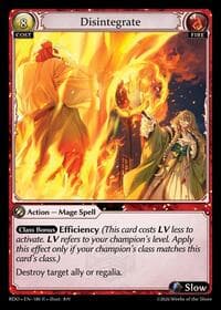 Disintegrate - Grand Archive TCG Radiant Origins trading card