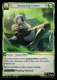 Ensnaring Fumes - Grand Archive TCG Radiant Origins trading card