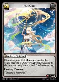 Fast Cure - Grand Archive TCG Radiant Origins trading card