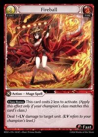 Fireball - Grand Archive TCG Radiant Origins trading card